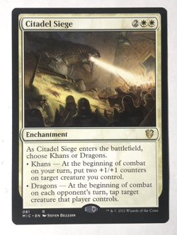 Citadel Siege 081 Commander Innistrad Midnight Hunt MTG Magic The Gathering NM - Image 1