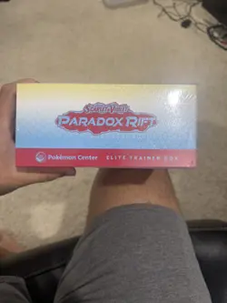 Pokemon Center ETB Paradox Rift SET, Roaring Moon & Iron Valiant W/ Playmat - Image 4