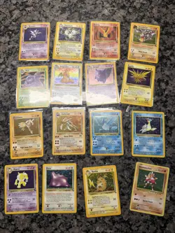 Pokemon Unlimited Holo Fossil Set WOTC 1999 Heavy Played Vintage - Mix Of hp/lp - Image 1