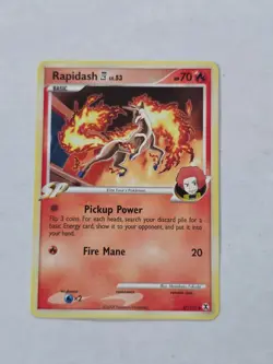 2009 Pokemon 47/111 Rapidash Non Holo Rising Rivals English NM - Image 1