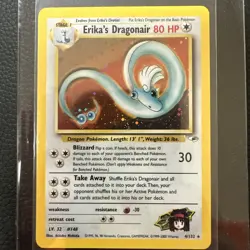 Erika's Dragonair Gym Heroes #004 (2000) Holo NM Pokemon - Image 2