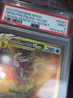 POKEMON 2023 Crown Zenith Full Art Secret ORIGIN FORME PALKIA Vstar #GG67 PSA 9 - Image 3