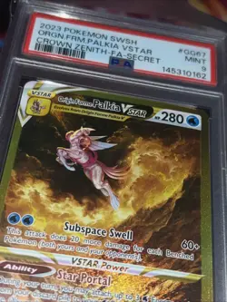 POKEMON 2023 Crown Zenith Full Art Secret ORIGIN FORME PALKIA Vstar #GG67 PSA 9 - Image 4