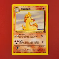 5-08-13 PWE pokemon unplayed 1999 jungle 44/64 rapidash . (A) - Image 1