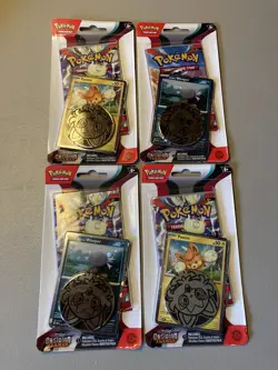 Lot of 4 Pokemon TCG Scarlet & Violet Obsidian Flames Checklane Blister Pack New 820650853319 - Image 1