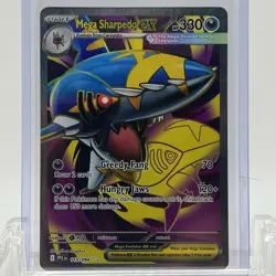 Pokemon TCG Phantasmal Flames Mega Sharpedo ex #113/094 Full Art Ultra Rare NM - Image 1