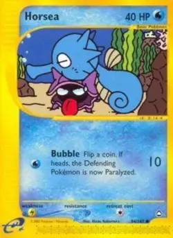 Moderately Played Horsea - 84/147 - Common Pokemon Aquapolis - Image 1