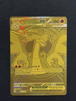 Pokemon Phantasmal Flames - Mega Charizard X Ex - 130/094 GOLD FULL ART - MINT￼ - Image 2