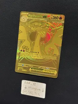 Pokemon Phantasmal Flames - Mega Charizard X Ex - 130/094 GOLD FULL ART - MINT￼ - Image 4