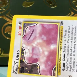 LP Pokemon TCG Koga's Ditto Gym Challenge 10/132 Holo LP - Image 3