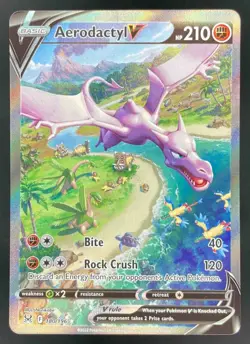 2022 Pokemon Sword & Shield Lost Origin #180/196 Aerodactyl V - Image 1