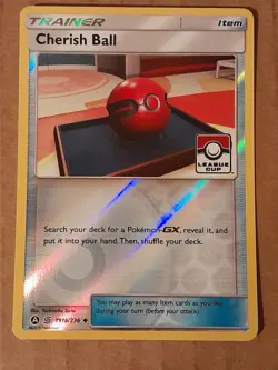 Pokemon Cherish Ball 191a/236 League Cup Reverse Holo Promo Unplayed - Image 1