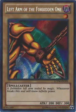 Yugioh! LP Left Arm of the Forbidden One - LCYW-EN305 - Secret Rare - Unlimited - Image 1