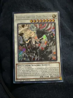 Yugioh | Ecclesia and the Dark Dragon BPRO-EN041 Secret Rare 1st Edition Mint NM - Image 1