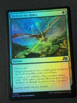 Defend the Rider - FOIL - Aetherdrift - NM/Mint- MTG Magic 🌳 - Image 1