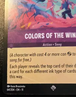 Colors Of The Wind 64/204 Super Rare Winterspell Disney Lorcana TCG - Image 4