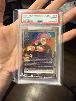 PSA 10 UNION ARENA Jujutsu Kaisen Vol.2 EX04BT/JJK-3-015 Sukuna 3 Star SR*** - Image 1