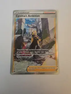 NM Cynthia's Ambition GG60/GG70 Crown Zenith: Galarian Gallery - Pokemon Card - Image 1