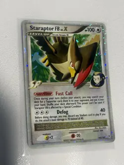STARAPTOR FB LV. X Supreme Victors POKEMON Holo 2009 Trading Card 147/147 - Image 2