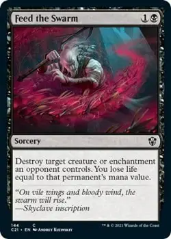 Magic The Gathering MTG FEED THE SWARM Strixhaven NM Near Mint - Image 1