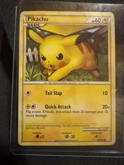 Pikachu 78/123 HeartGold & SoulSilver Common Pokemon TCG Card LP - Image 1