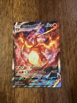SWSH: Sword & Shield Promo Cards #SWSH261 Charizard VMAX BINDR CARD!! BEND READ - Image 2