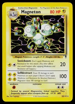 Pokemon Card - Magneton Legendary Collection 28/110 Rare - Image 1