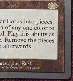 Blacker Lotus Unglued Regular MTG NM Never Played Magic The Gathering - Image 4