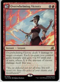 MTG Overwhelming Victory Foil NM Avatar: The Last Airbender: Eternal-Legal Magic - Image 1