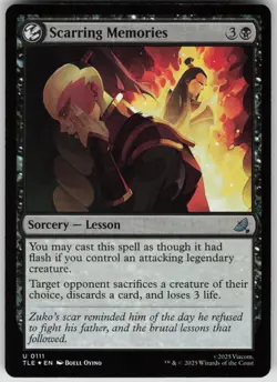 MTG Scarring Memories Foil NM Avatar: The Last Airbender: Magic 111 - Image 1