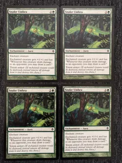 Snake Umbra RISE OF THE ELDRAZI Magic Mtg NEAR MINT x4 - Image 1