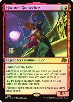 Hazoret, Godseeker 133 Foil NM MTG Aetherdrift Magic - Image 1