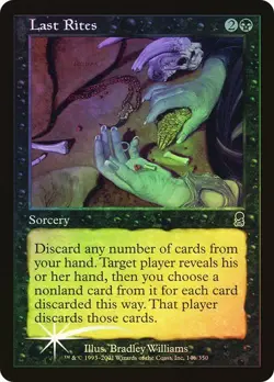 Odyssey MTG FOIL Last Rites Magic - Image 1