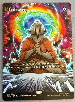 Brainstorm #4 M - Teenage Mutant Ninja Turtles TMNT MTG Non-Foil - NEAR MINT - Image 1