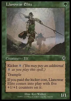 1x Llanowar Elite - Foil NM-Mint, English Invasion MTG Magic - Image 1