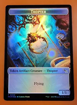 1x Thopter & Ooze (0008) | FOIL TOKEN | Murders at Karlov Manor | MTG Magic - Image 1