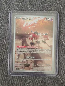 Pokemon TCG 151 Illustration rare Lot 7 Mr. Mime, Tangela, Omanyte, Caterpie NM+ - Image 2