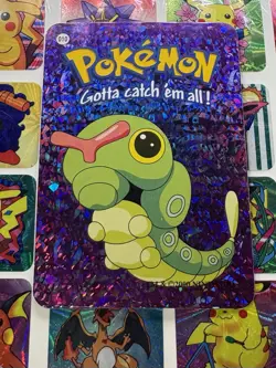 Pokemon 151 Vintage Pocket Monsters Vending HOLO Prism Sticker 2000 Nintendo - Image 3