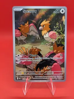 Pokemon Spearow 151/132 Me01: Mega Evolution Illustration Rare Holo HP 60 Eng - Image 1