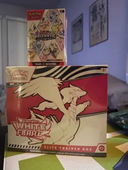 pokemon white flare ETB + Prismatic evolutions booster bundle - Image 1