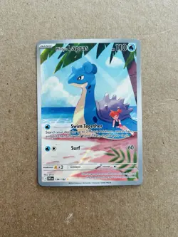 2025 POKEMON DESTINED RIVALS ILLUSTRATION RARE #194 MISTY'S LAPRAS 🔥 - Image 1