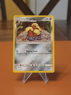 Alolan Dugtrio - 123/214 - Pokemon Sm - Lost Thunder Non Holo LP - Image 1