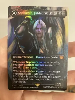 Sephiroth, Fabled SOLDIER (0317) (Borderless) Final Fantasy Foil - Image 1