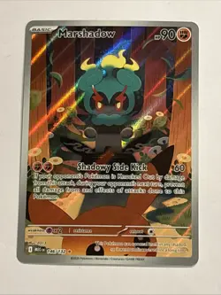 🔥Pokemon Marshadow 146/132 Me01: Mega Evolution Holo Illustration Rare NM+🔥 - Image 1