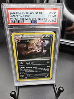 2016 Pokemon XY96 Black Star Promo Umbreon Holo Cosmos PSA 6 EX-MT # 127904786 - Image 1