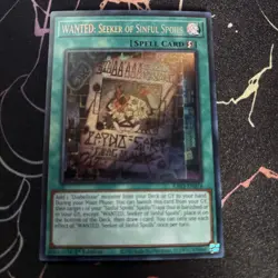 Yugioh! WANTED: Seeker of Sinful Spoils RA03-EN074 Secret Rare 1st Edition NM - Image 1