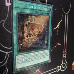 Yugioh! WANTED: Seeker of Sinful Spoils RA03-EN074 Secret Rare 1st Edition NM - Image 2