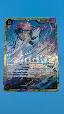 One Piece TCG Koby OP11-119 SEC Secret Rare A Fist of Divine Speed NM - Image 1