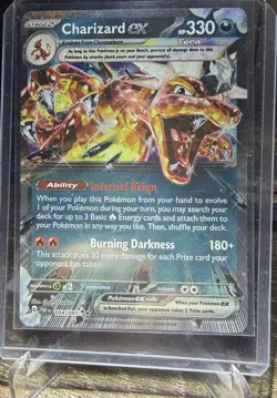 Charizard ex - 054/091 - Double Rare - Paldean Fates - Pokemon Card - NM/M - Image 1