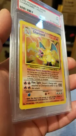 PSA 7 1999 Charizard 4/102 Holo Base Set unlimited Pokemon card Near Mint wotc - Image 2